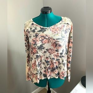 Abercrombie floral long sleeve - Size S